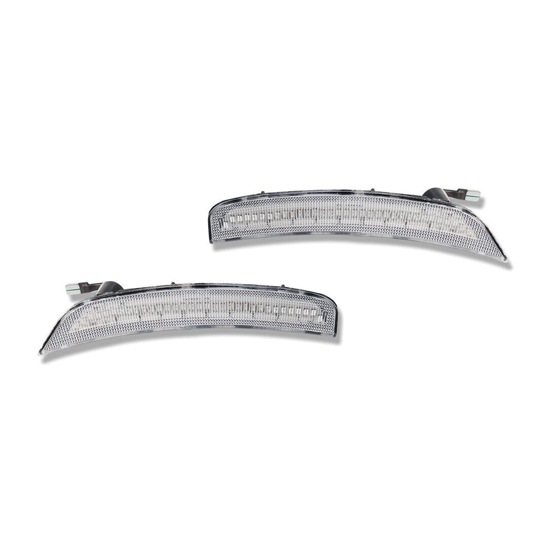 Clear Lens Rear Bumper Red LED Side Marker Lights