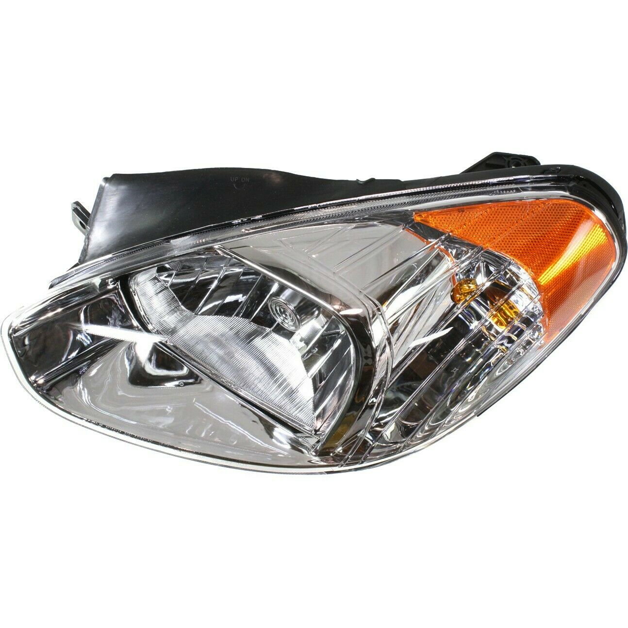 Headlight Set For 2007-11 Accent Driver & Passenger Side W/ Bulb