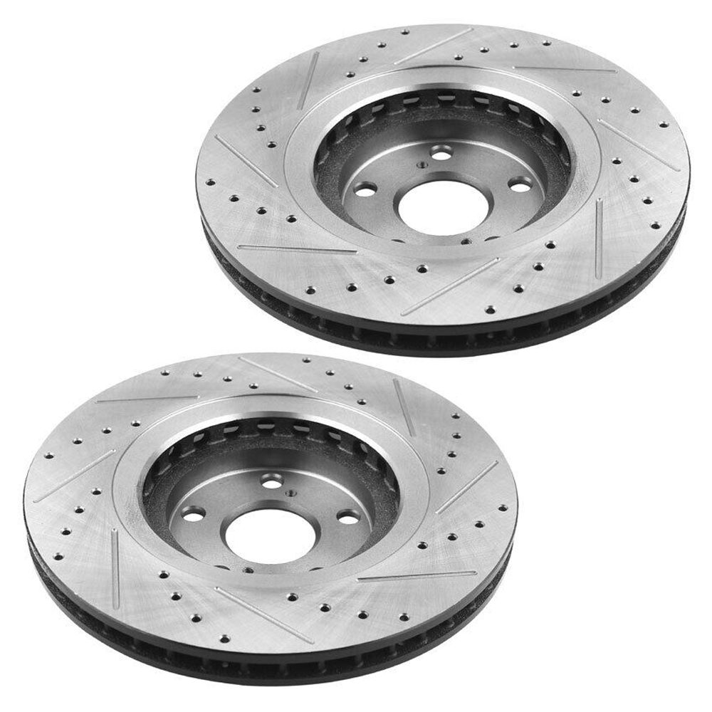 Front & Rear Brake Rotors + Pads For 2014 - 2019 Toyota Sienna Highlander 3.5L