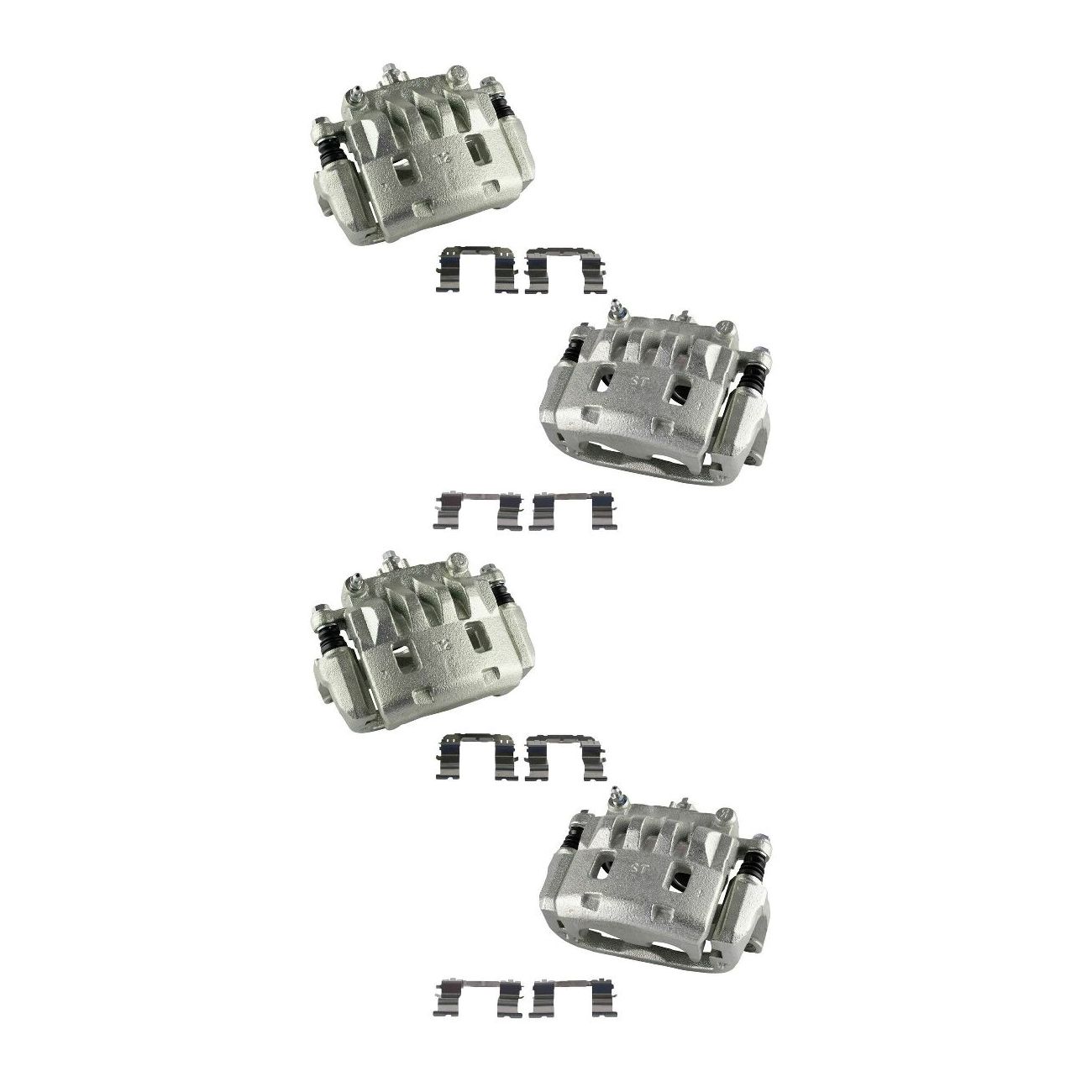 2 Sets Of - NEW Front Disc Brake Caliper For Subaru Legacy Impreza