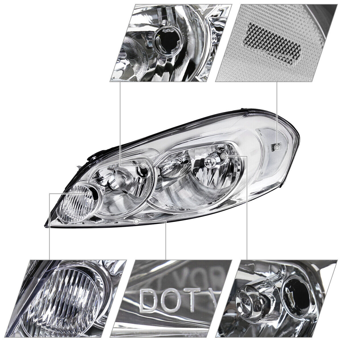 Headlights Lamps Left+Right