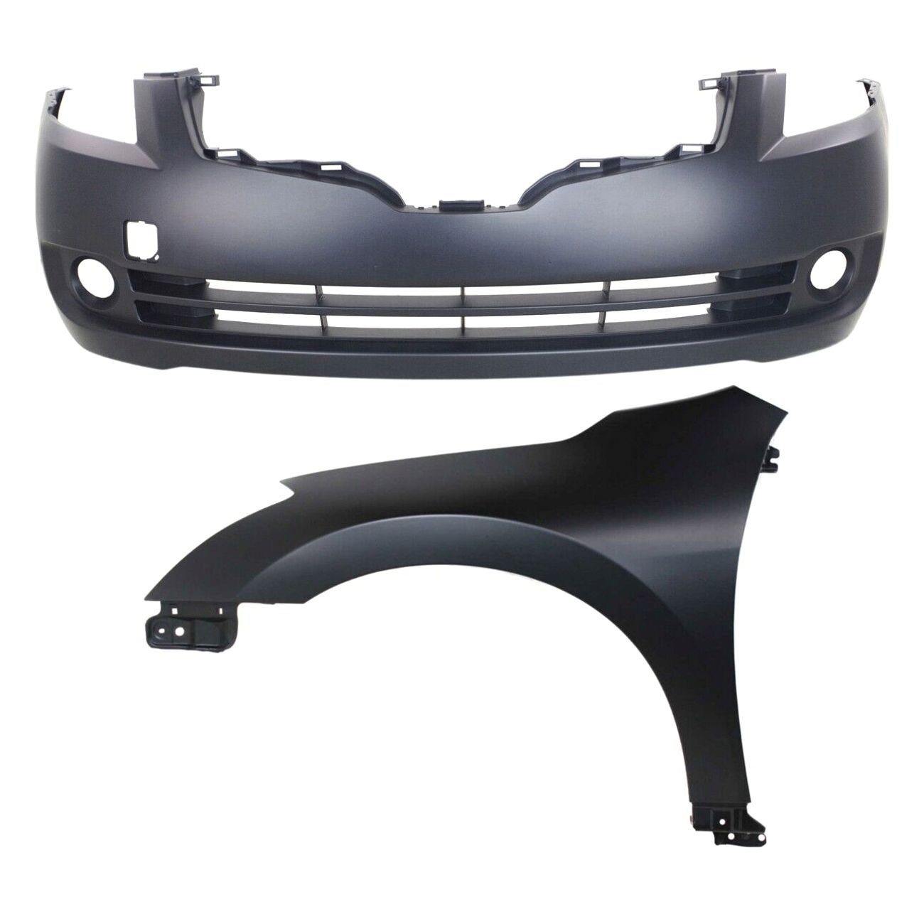 Bumper Cover Kit For 2007-2009 Nissan Altima Hybrid Sedan Front