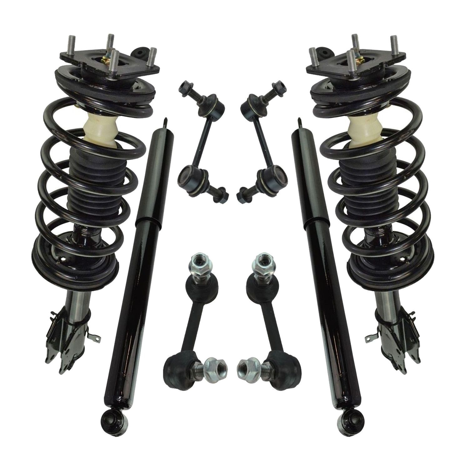 For 07-15 CX-9 Front & Rear Strut & Shock Absorbers With Sway Bar End Links Kit