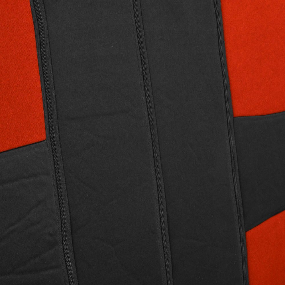 Car Seat Covers For 1993-2015 Nissan Altima 2 Tone Red & Black W/Split Bench