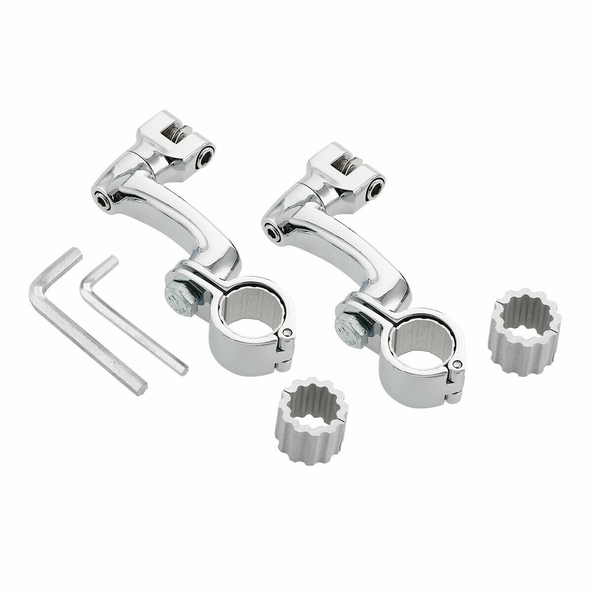 22mm 25mm 32mm 35mm Highway Foot Pegs Mount Clamps Fit For Harley Touring Chrome