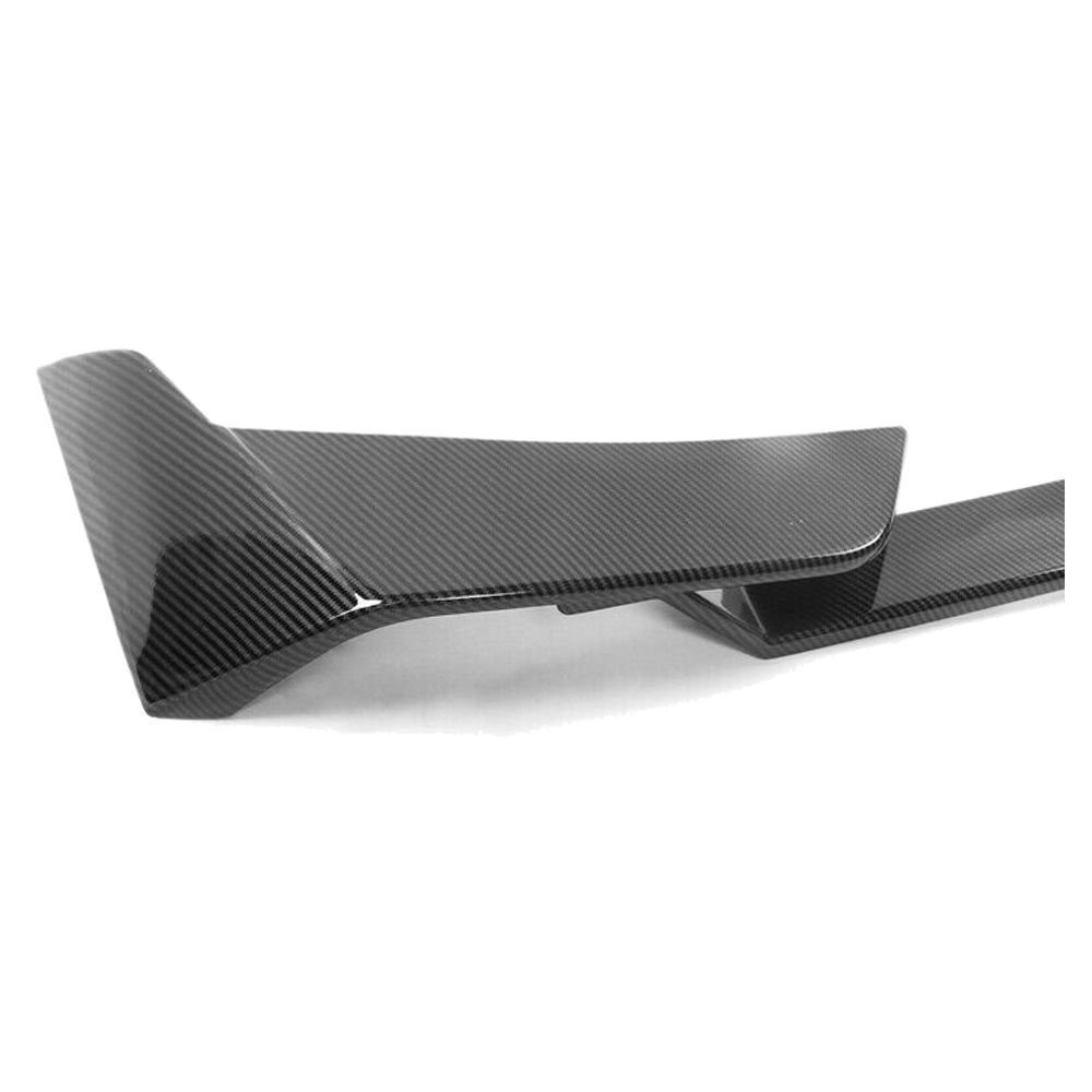 Fits 21-23 Ford Mustang Mach-E Carbon Fiber Print MID Trunk Spoiler Lip ABS 3PCS