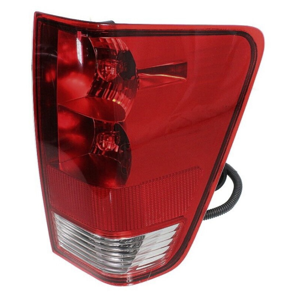 Halogen Tail Light Set For Nissan 2004-2015 Titan Clear/Red W/ Bulbs 2Pcs