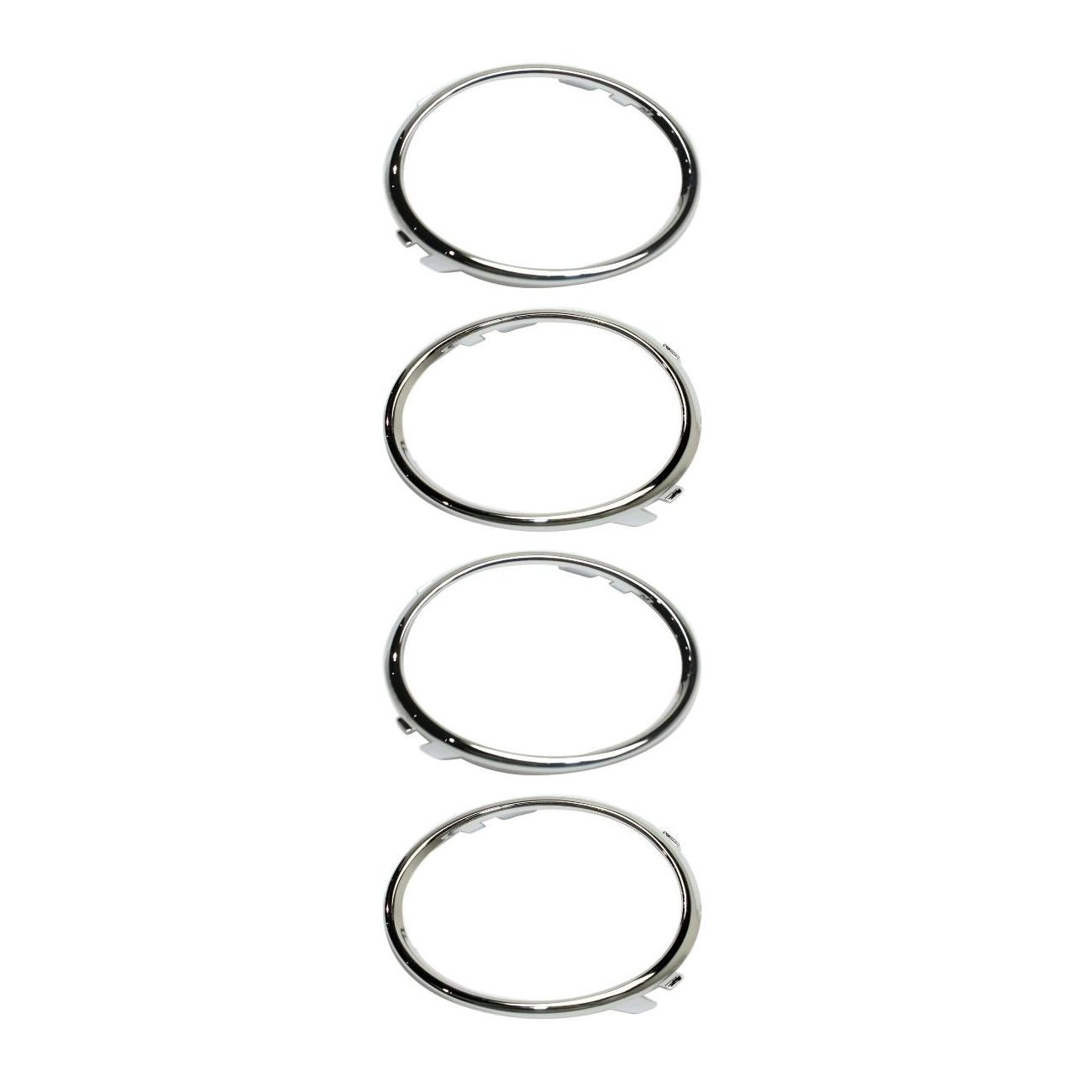 4 PCS - Set Fog Light Trims Driving Lamp Driver & Passenger Side For Audi