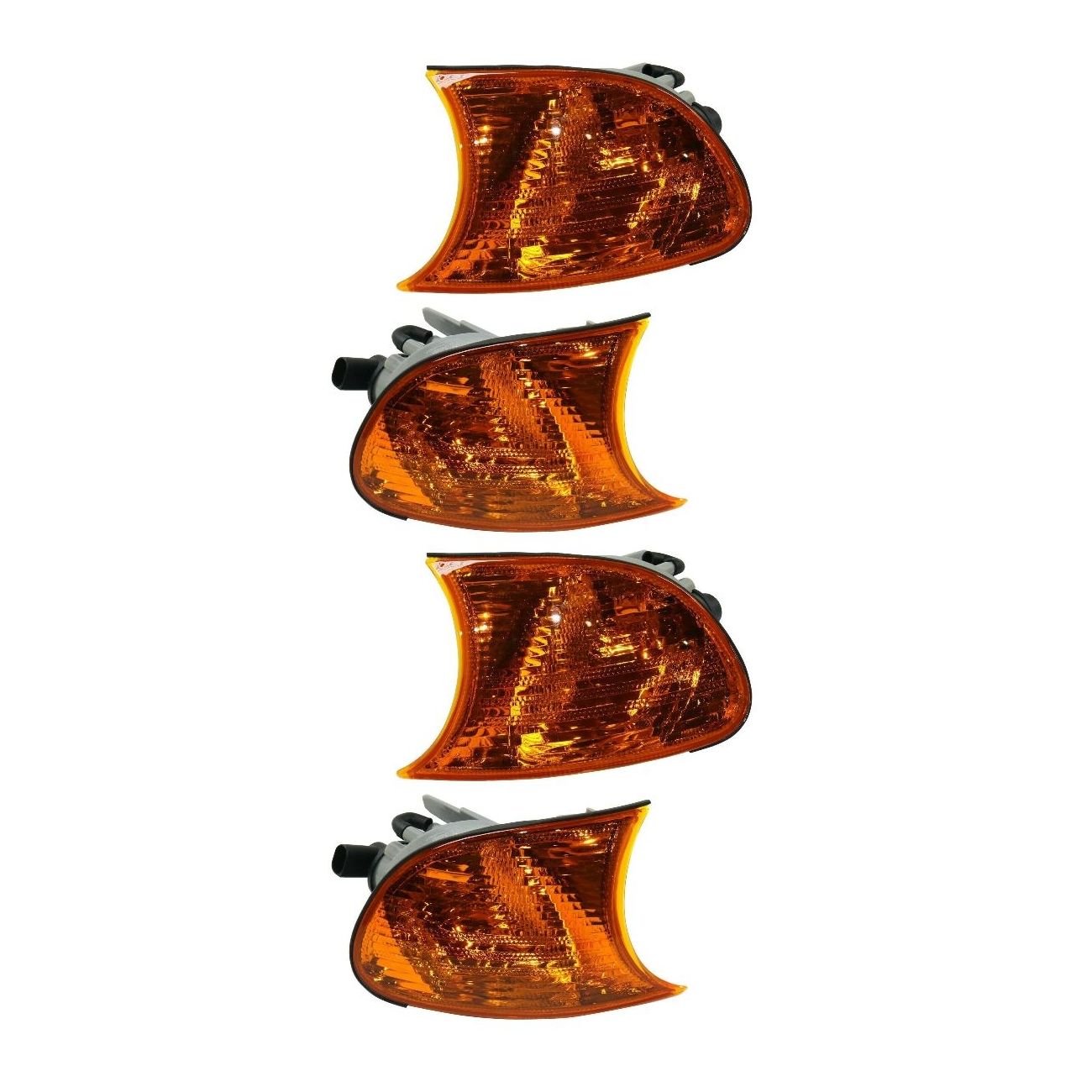 2 Sets Of - Corner Light Amber Lens Left And Right For 323Ci 325Ci 328Ci 330Ci