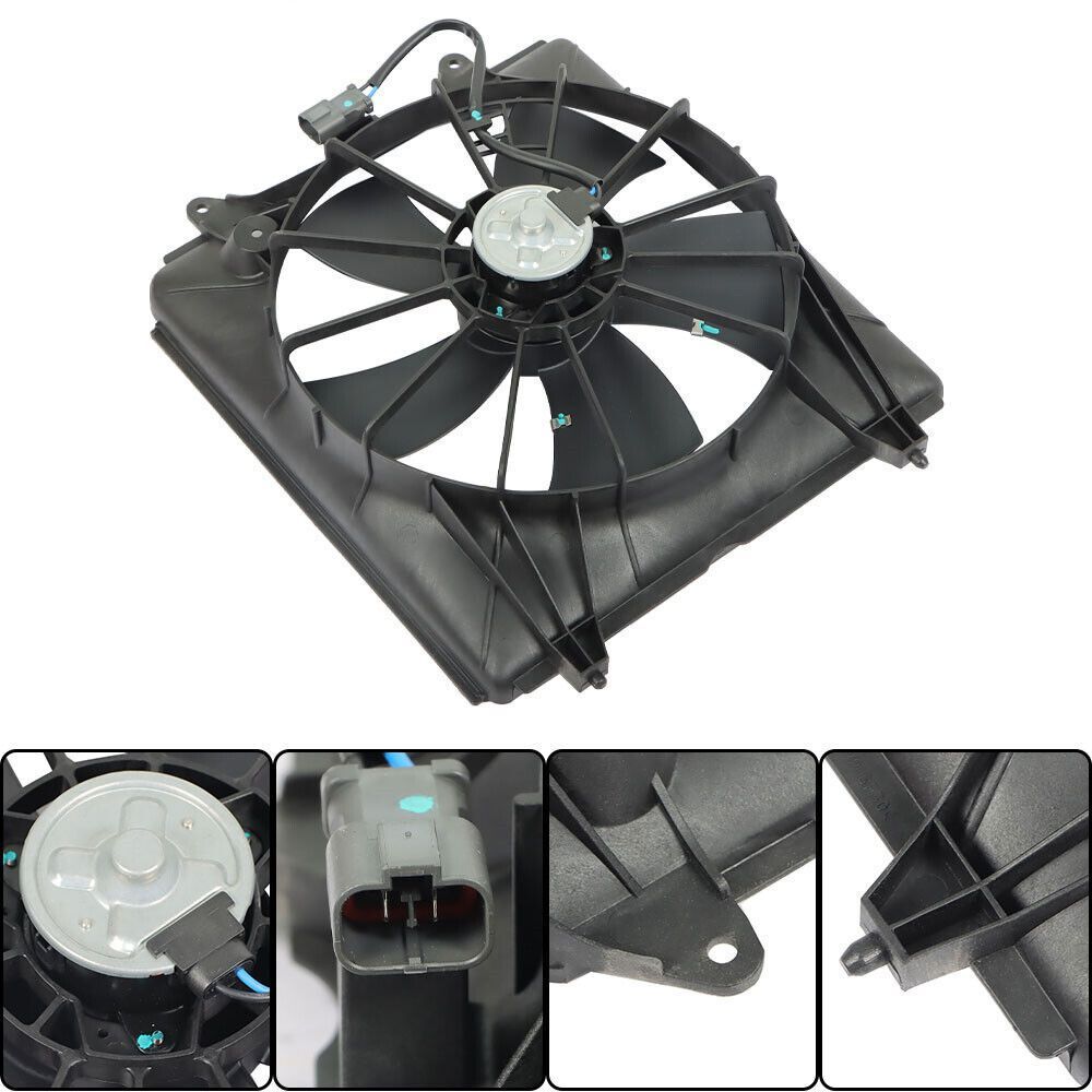 AC A/C Condenser Cooling Fan Radiator For Honda CRV CR-V 2007-2009 2.4L LH + RH