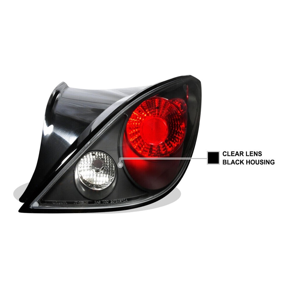Black Tail Lights 2Dr Coupe Brake Lamp