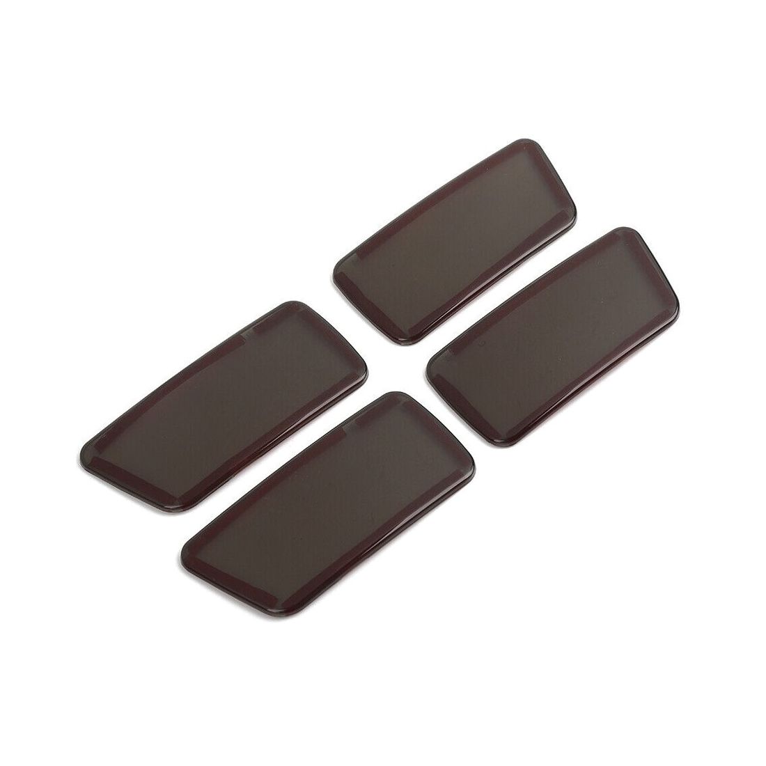 4x Smoked Black Front Rear Side Wheel Eyebrow Light Cover Bronco Sport