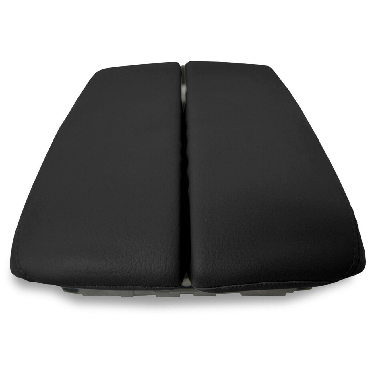 Center Console Lid Armrest Cover Leather For Audi A8 2011-2017 Black Red Stitch