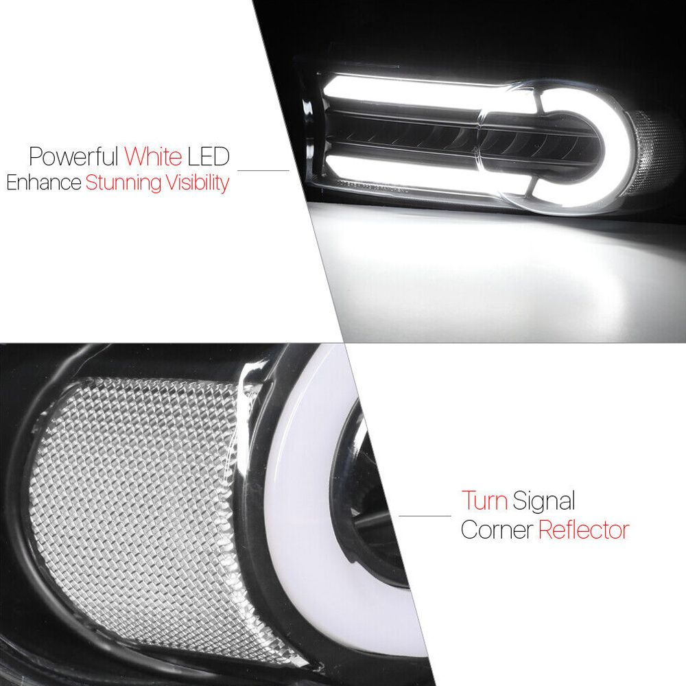 For FJ Cruiser A86536-1LCKB70CJFBLLB SIGNAL/led BAR} Black/Clear Corner Light