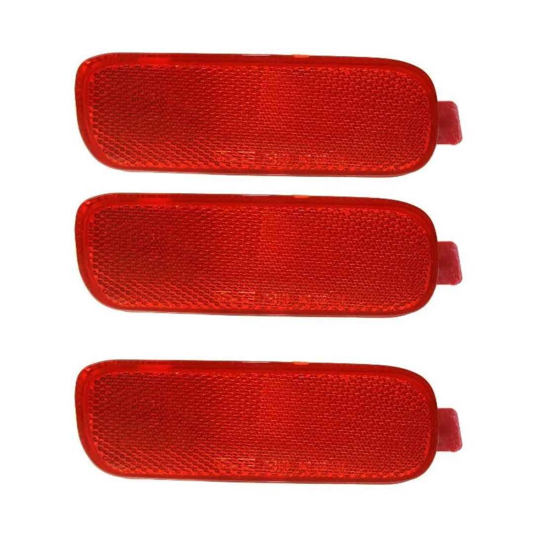 3 Sets Of - For Honda Bumper Face Bar Reflector Light Rear Driver Side LH Hand