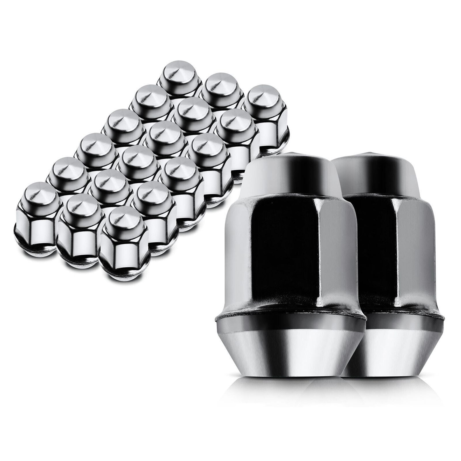 20x M12-1.50 Front & Rear Dometop Wheel Lug Nut For Chevy Impala GMC Buick Isuzu