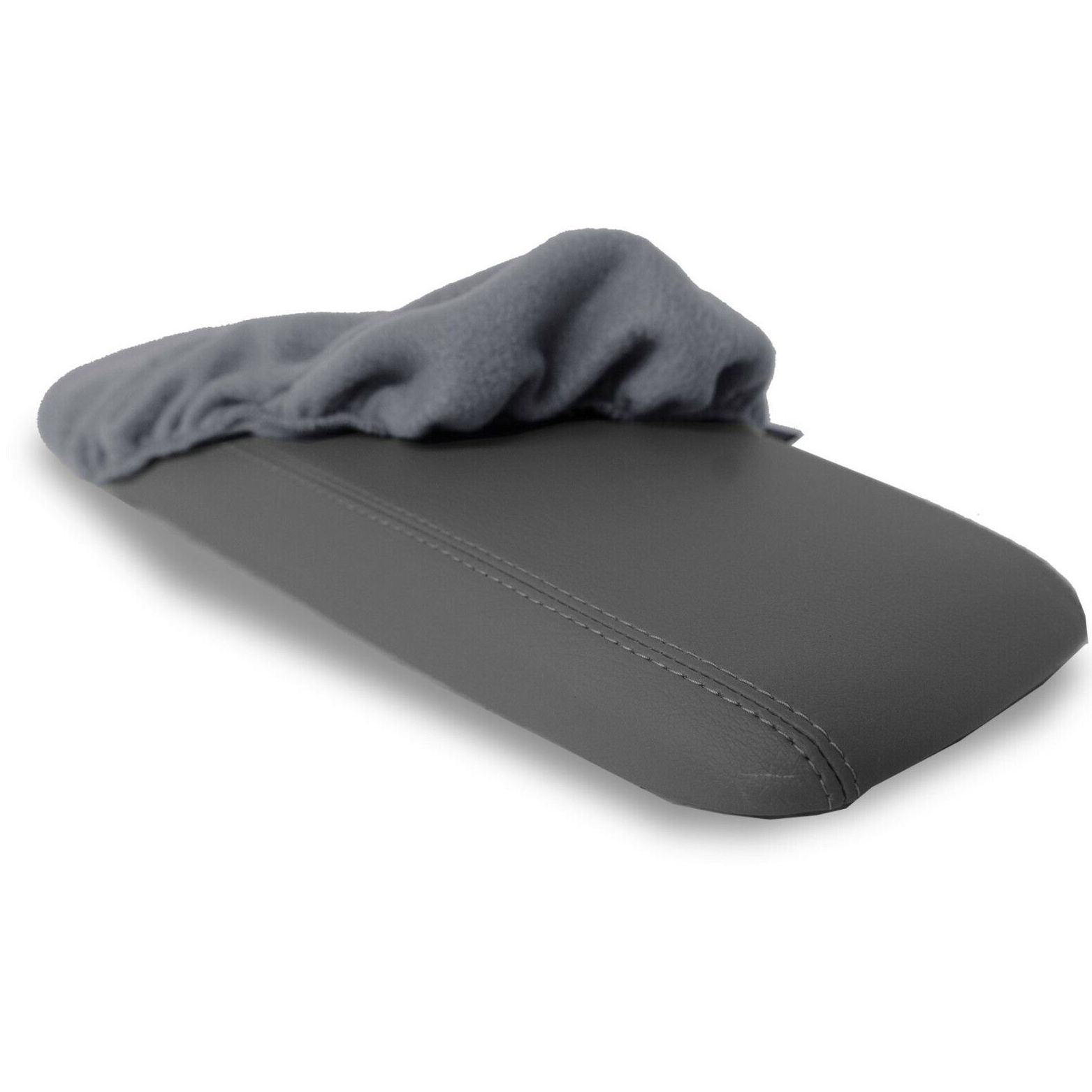 Console Lid Cover Protector Fleece For Ford 2003-2011 Crown Victoria Sedan Gray