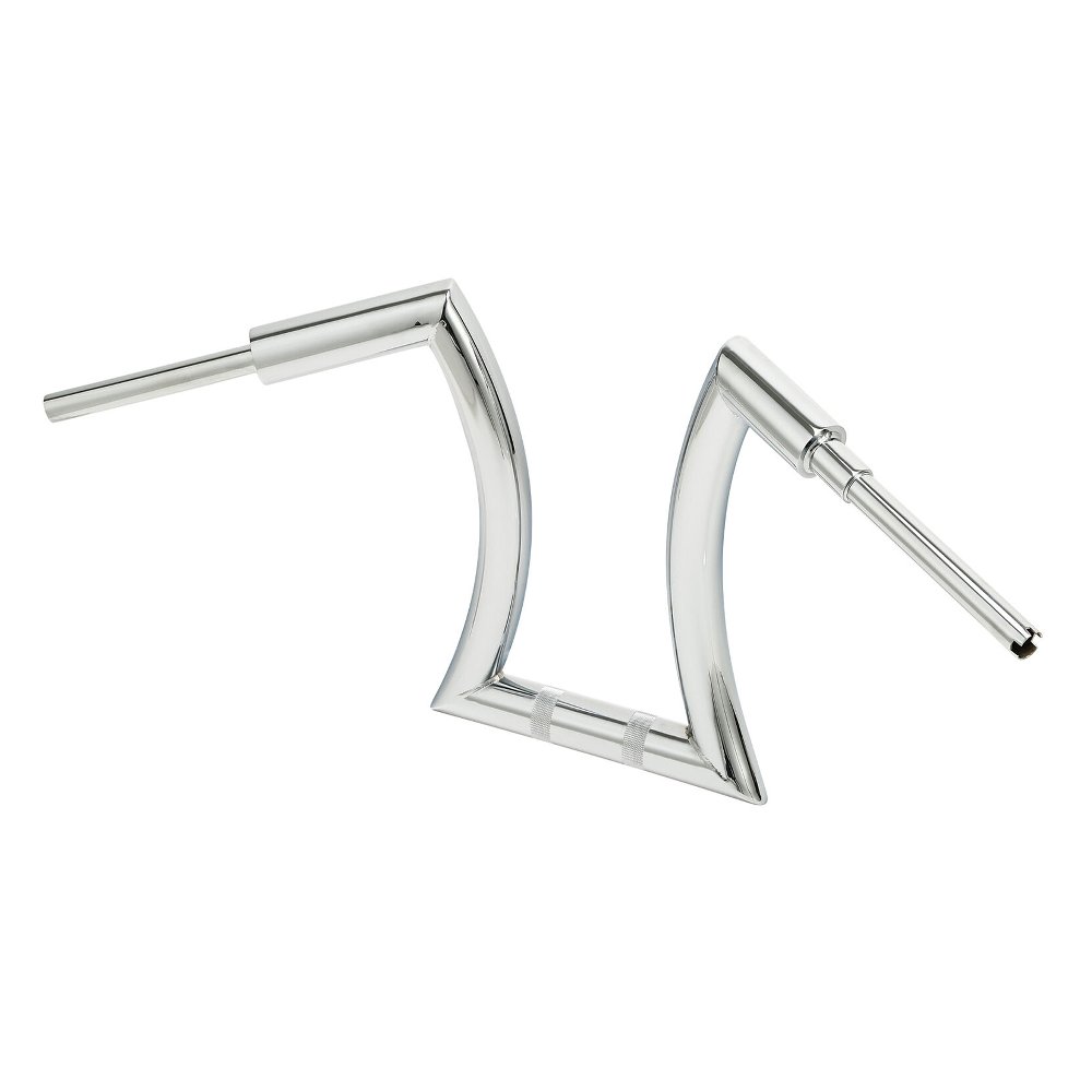 Chrome 16" Rise 2" Hanger Handlebar W/Risers For Harley-Davidson Road