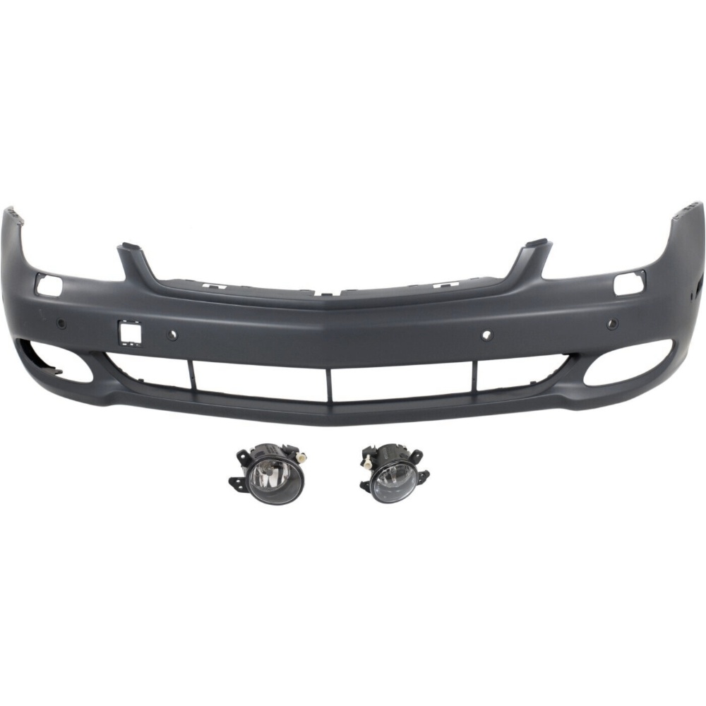 Bumper Cover Fascia Kit For 06 CLS500 Base 07-11 CLS550 Base Front Parktronic