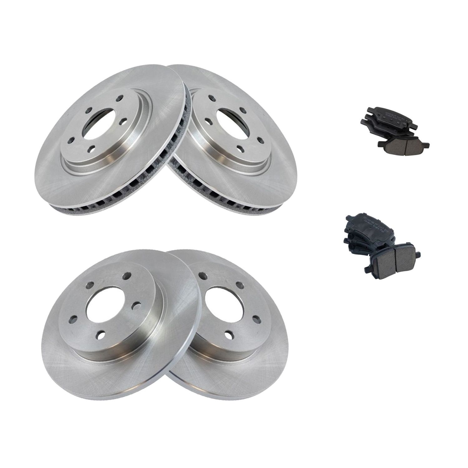 For 2005-2007 Cobalt LS Coupe Ceramic Brake Pad & Rotor Front & Rear Kit W/