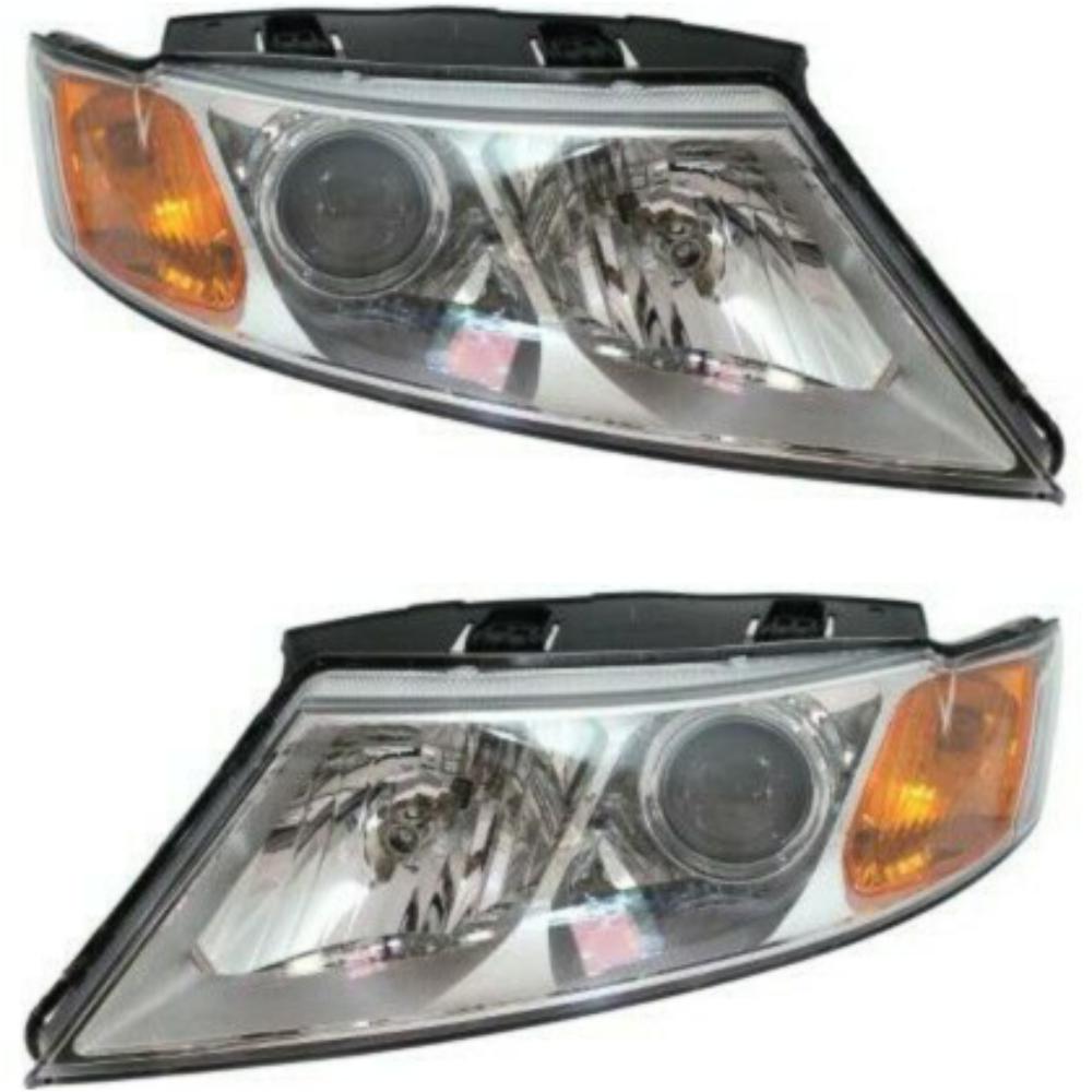 Headlight Set For 09-10 Magentis 09-10 Optima Left & Right With Chrome Bezel 2Pc