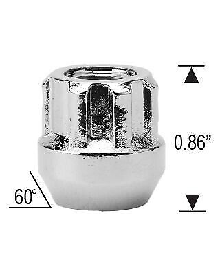 Lug Wheel Lock Nuts 9/16-18 Open End Bulge Acorn Locking Lugs