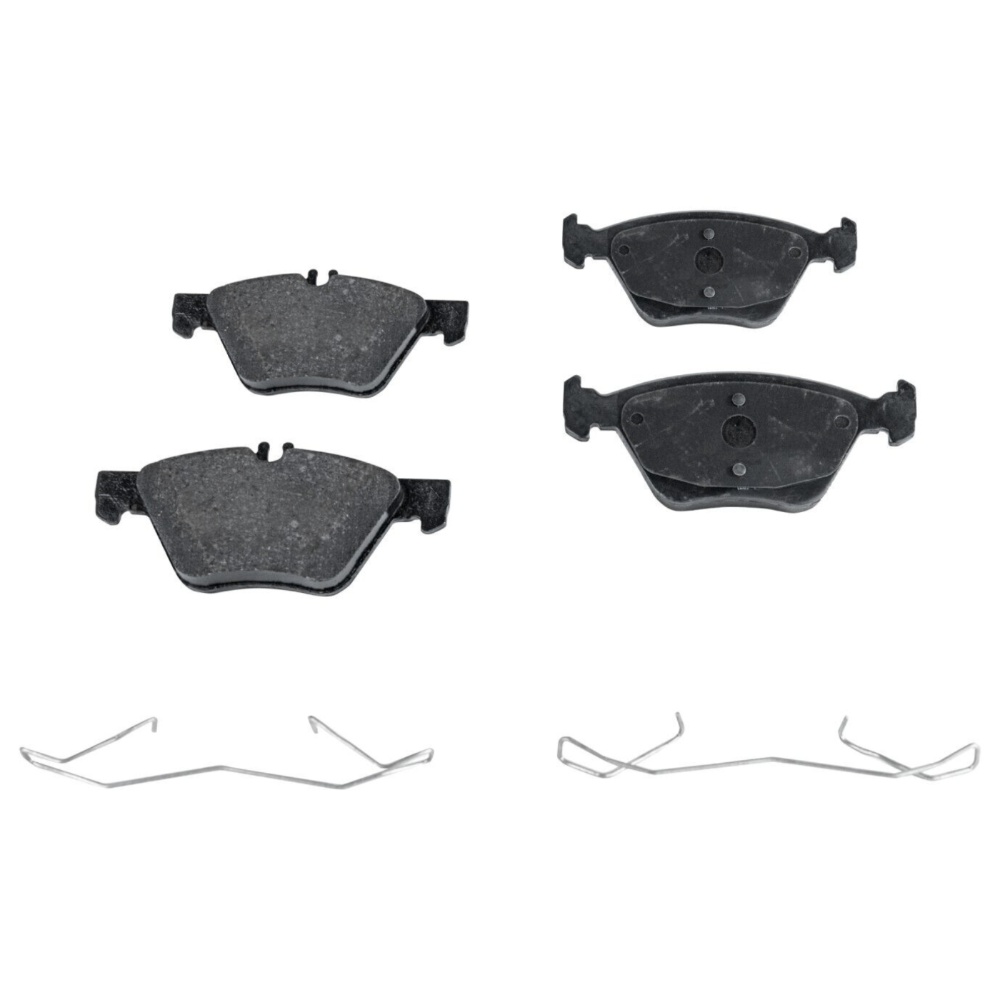 Front NAO Brake Pad Set For Mercedes-Benz 04-05 E320 06-09 E350 Wagon Trim