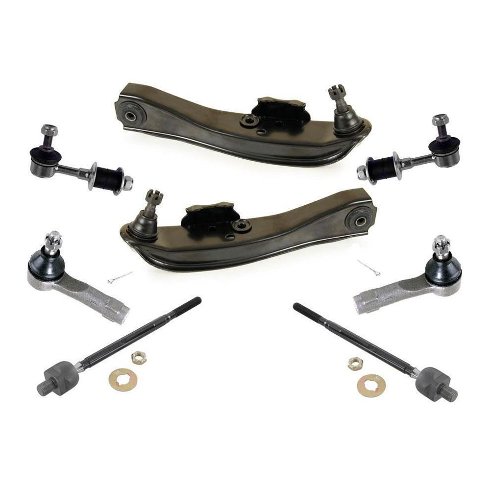 Front Lower Control Arms Sway Bar Links & Tie Rods For Nissan 240SX 1989-1994