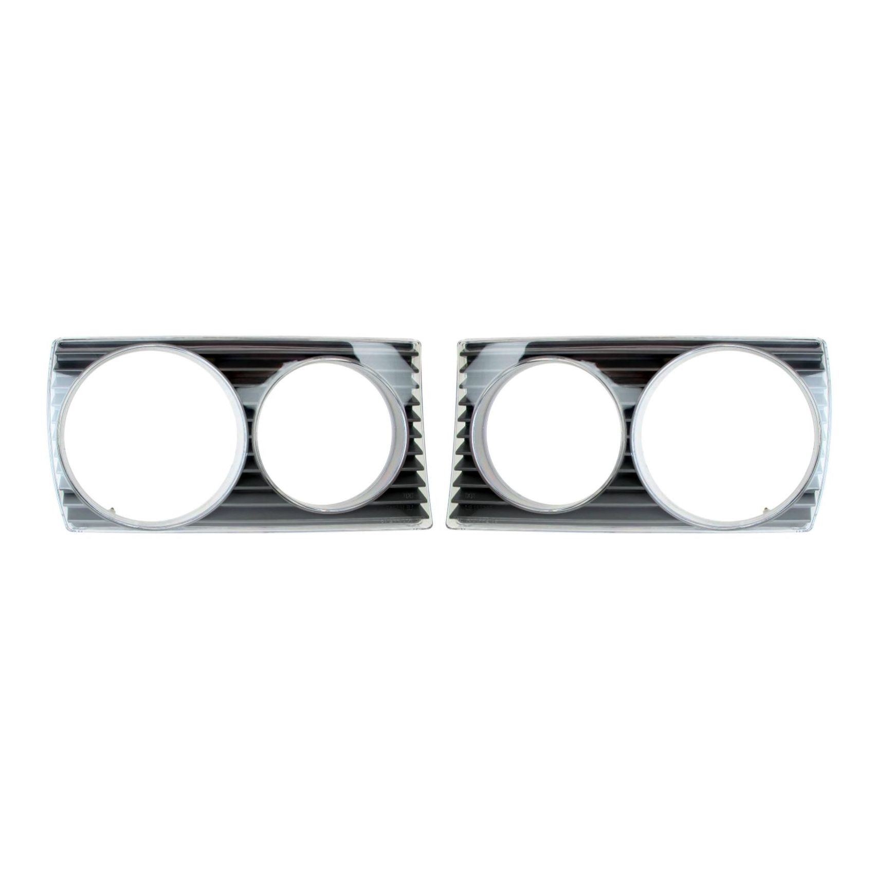 For 78-81 280CE Base Left Right 2 Front Head Lamp Door Fog Light Lens Bezel
