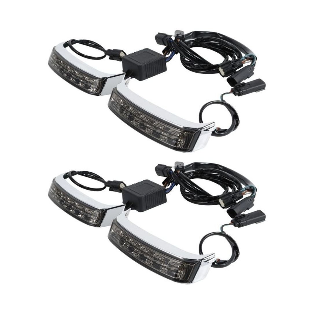 2 Sets Of - LED Saddlebag Run Brake Turn Lamp Light For 2014-2021 Harley-Davidson