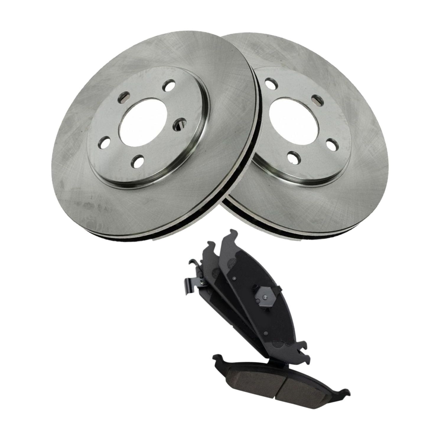 For 96-00 Chrysler Sebring Convertible Front Disc Brake Pad & Rotor Kit Set