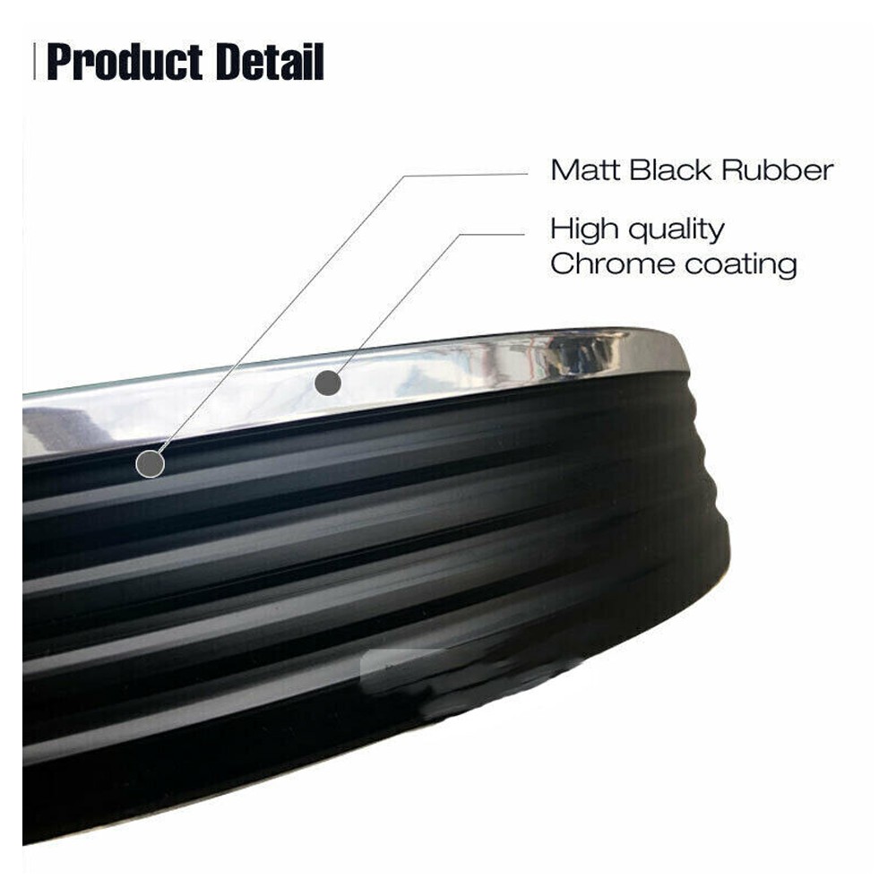Body Side Molding Belt Exterior Protector Guard Chrome For 1988-1998 Truck & SUV