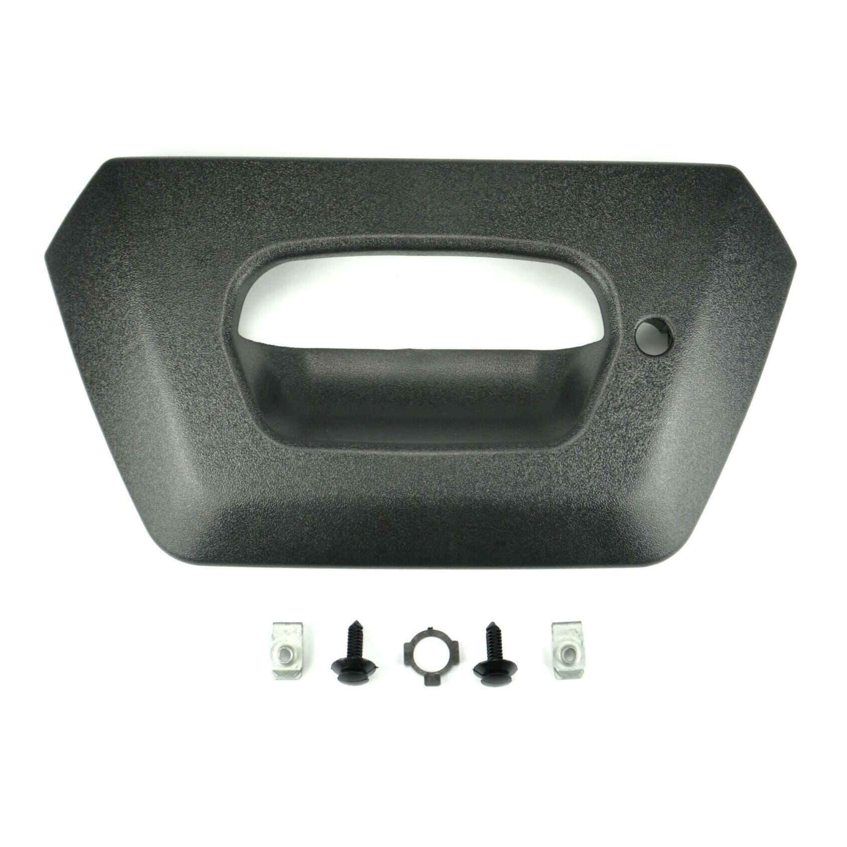 For 02-06 Chevrolet Avalanche 1500 Tailgate Handle Bezel Trim Black W/Keyhole