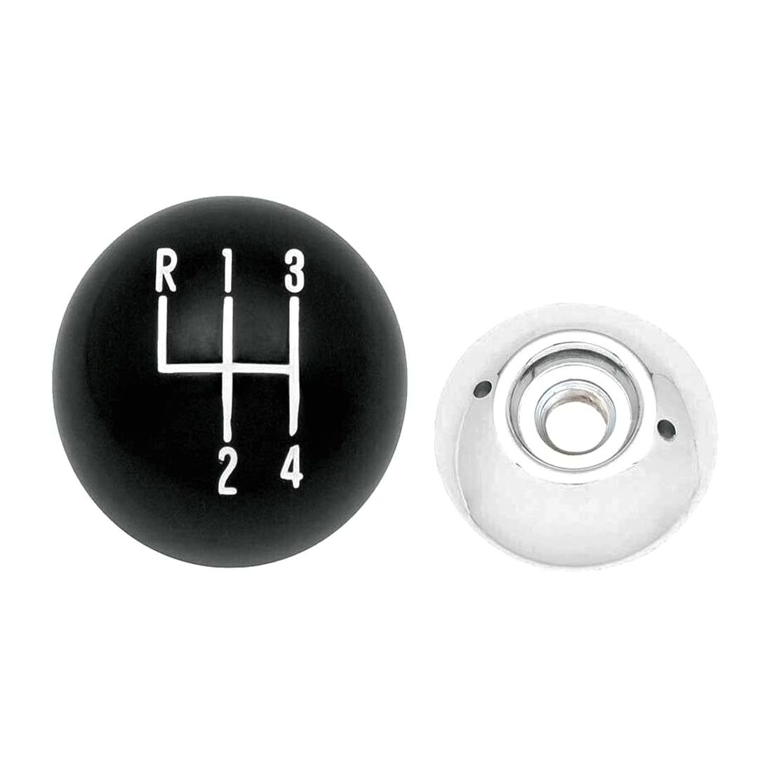 For 1967-1971 Chevelle Concours Speed Shift Knob 3/8inch Thread-Black W/Chrome