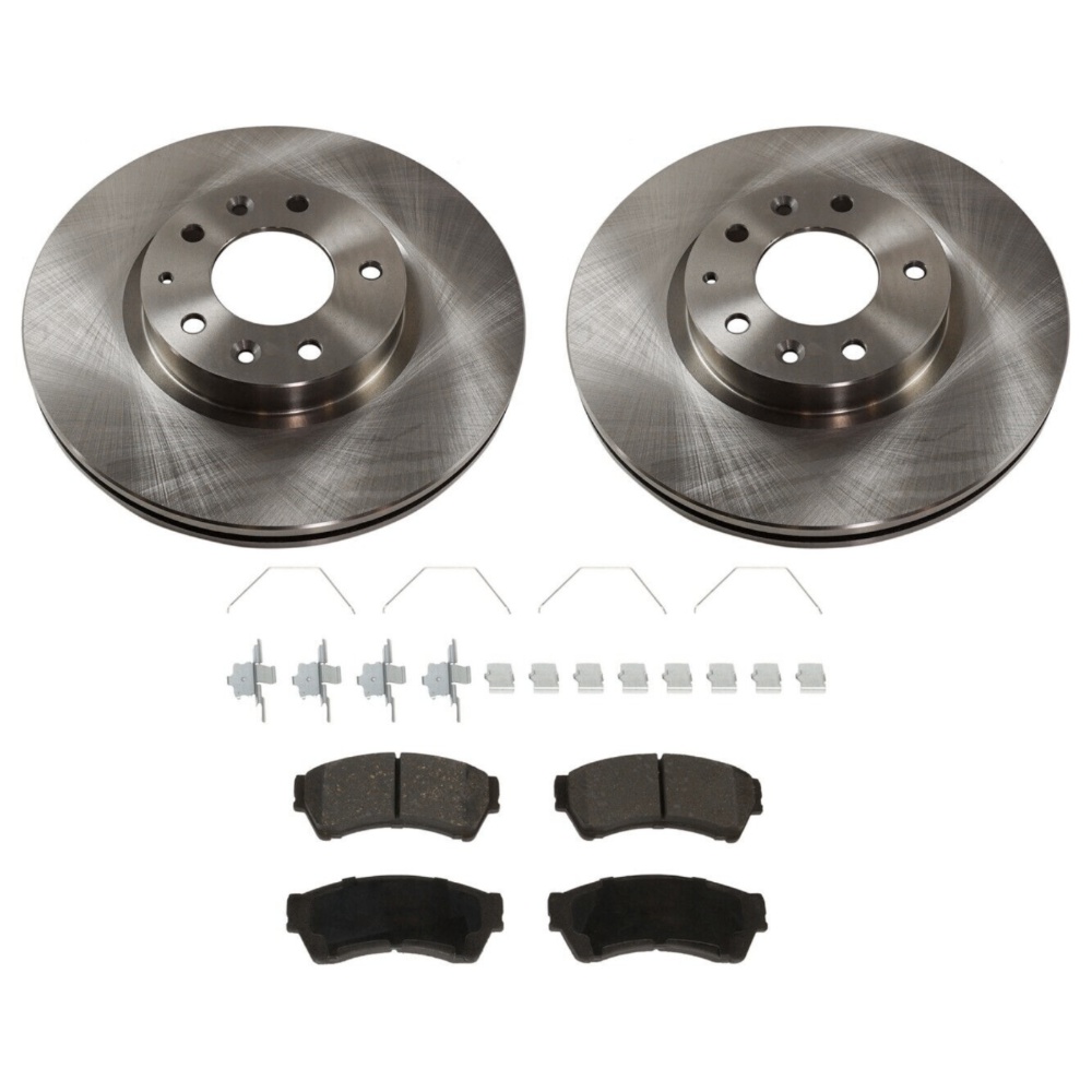 Brake Rotor Brake Pad Kit For 2006-2013 Mazda 6 Front Solid Set Of 3 FWD