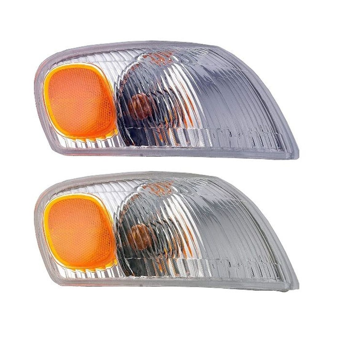 2pcs Front Left And Right Side 1650730 Turn Signal Light Corner Marker Park Lamp