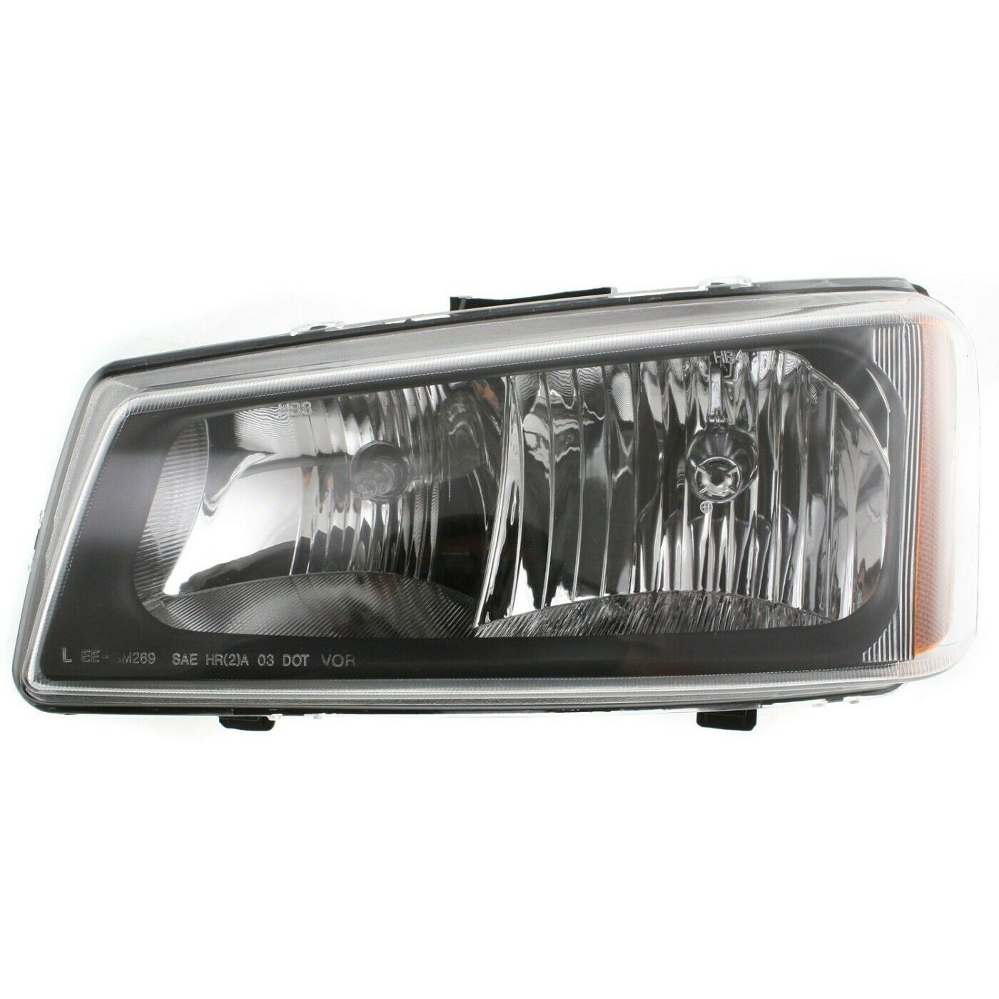 For Avalanche Classic Silverado Black Headlights+Bumper Parking Lights Lamps 4PC