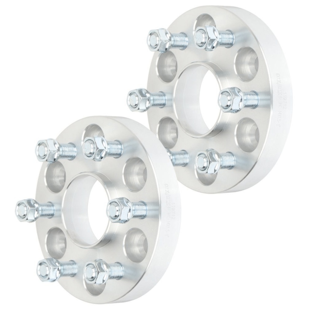 2-pcs 1" 6x120 14x1.5 Studs Wheel Spacers For Cadillac Chevrolet GMC Saab
