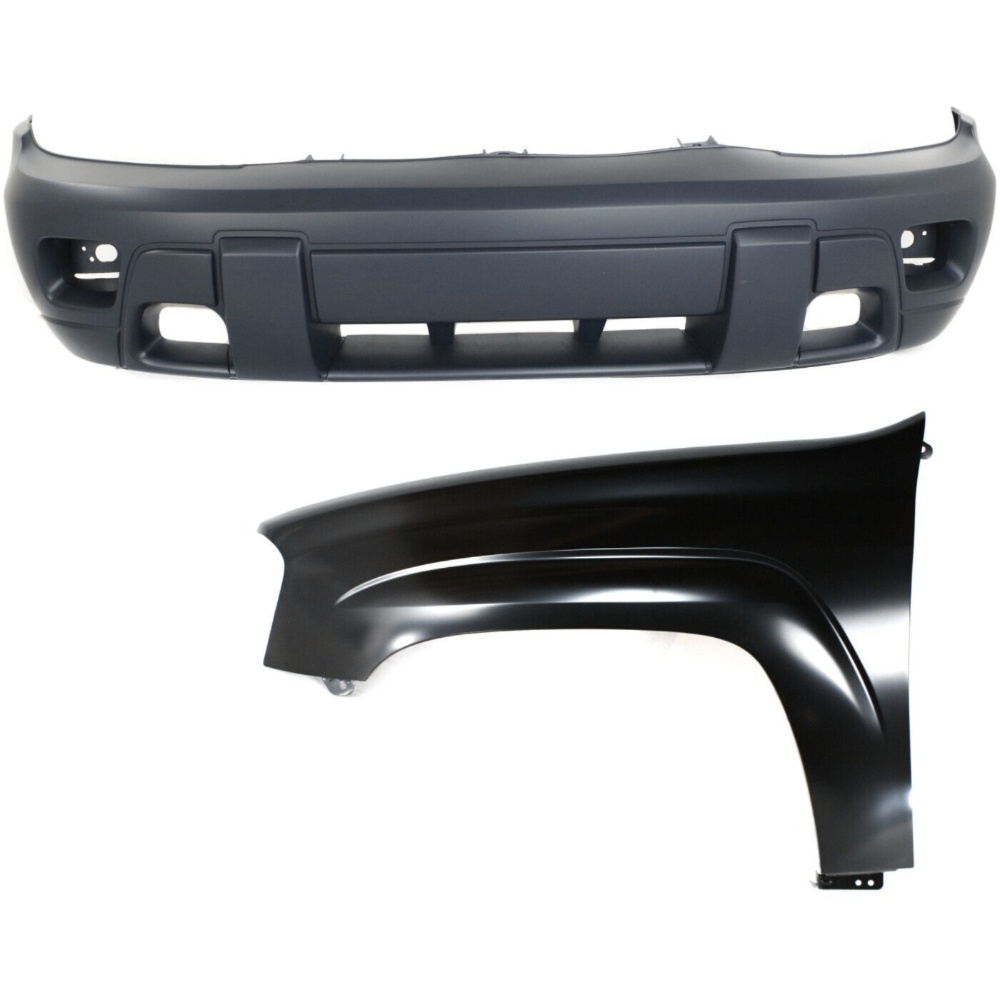 Bumper Cover Kit For Chevrolet 2002-2005 Trailblazer Sport Utility Front Left
