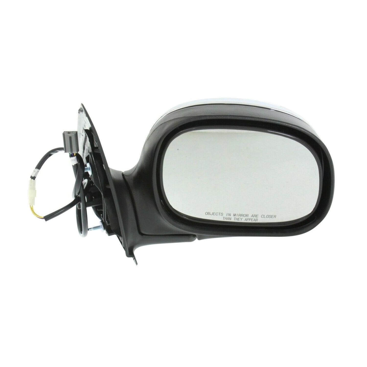 Power Side View Mirror Chrome & Blk Right RH For F150 F250 Heritage Truck