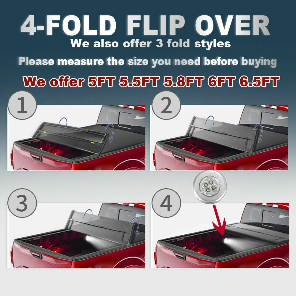 6 Sets Of - Tonneau Cover Sierra 6.6/6.5FT 4-FOLD Bed