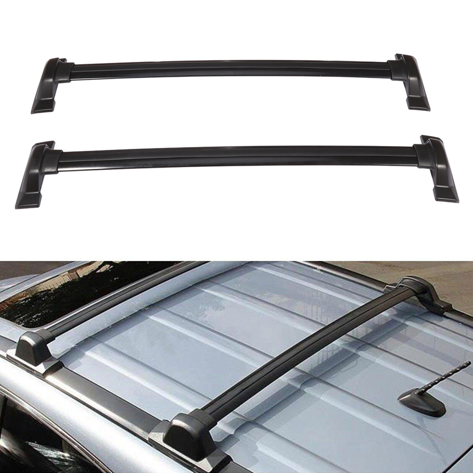 Roof Rack Set Cross Bar For 07-11 CR-V Sport Utility CRV Luggage Carrier Black
