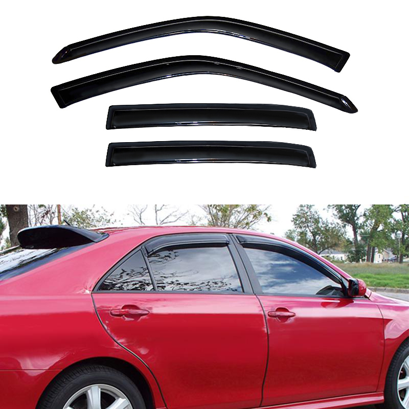 2 Sets Of - Out Channel Style Sun Rain Window Visors Visor For 94005