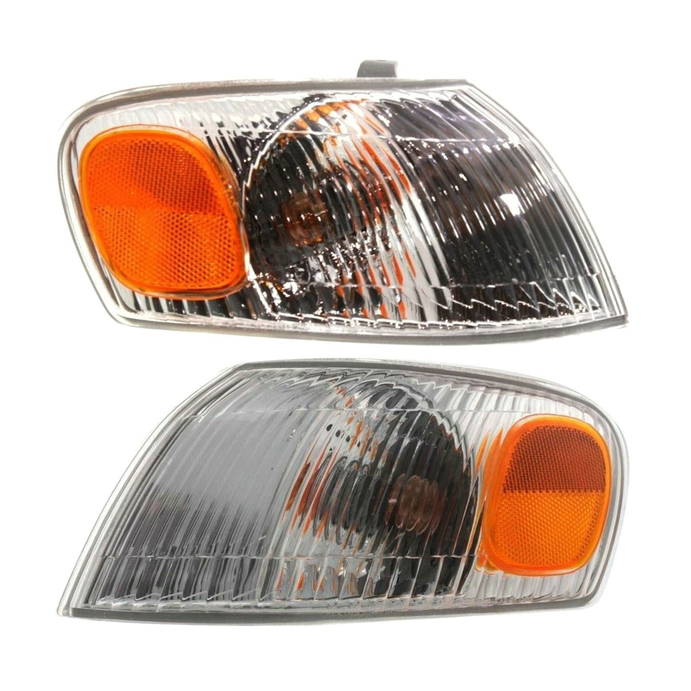 Replacement Corner Signal Light For Toyota 98-00 Corolla Pair W/Bulb/Socket