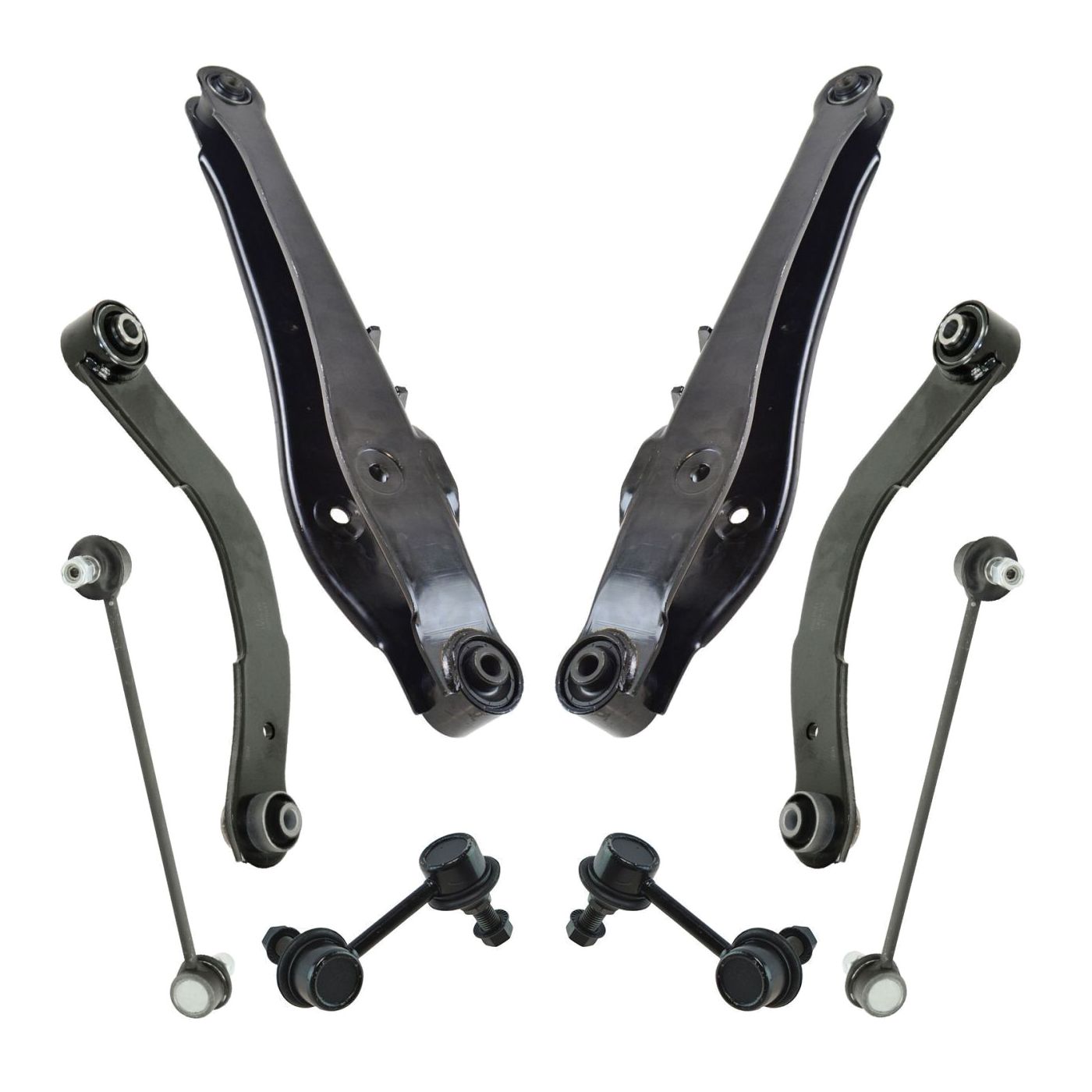 For 07-09 Caliber Hatchback Control Arm Sway Bar End Suspension Kit Set 8pc
