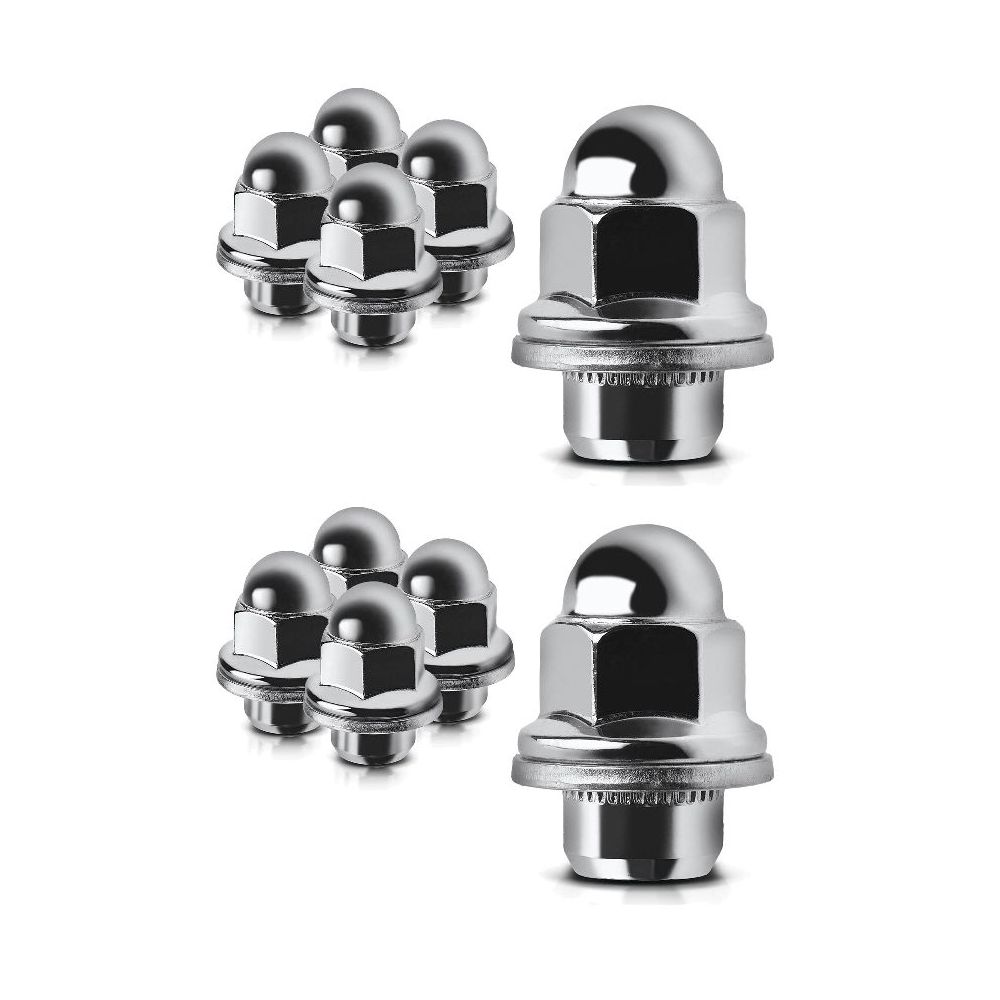 10 PCS - M12-1.5 Front / Rear Wheel Lug Nut For Dodge Chrysler Mitsubishi Lancer