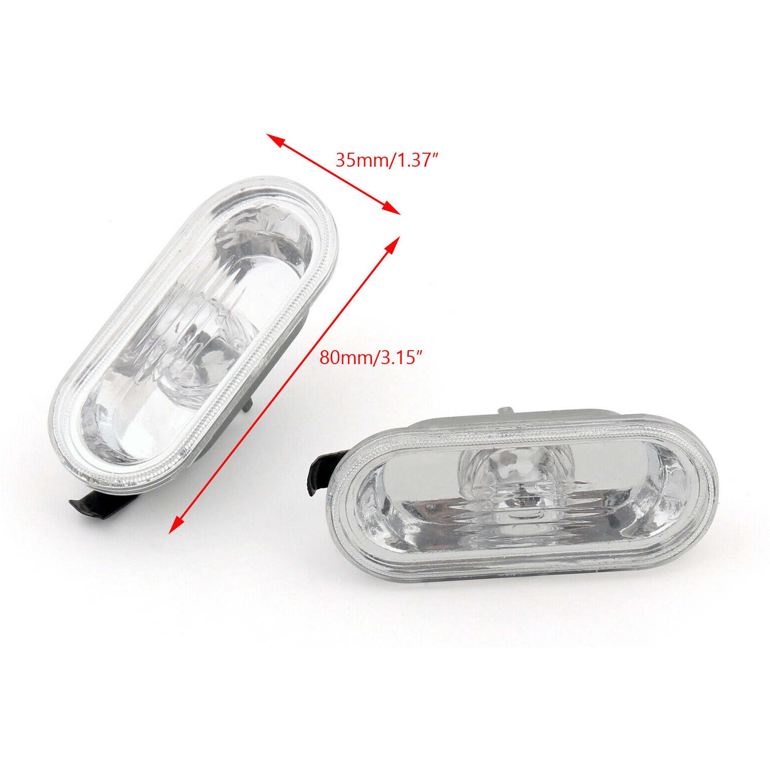 Clear Lens Side Marker Light For 99-04 VW Golf Jetta Mk4/98-04 Passat B5 B5.5 US