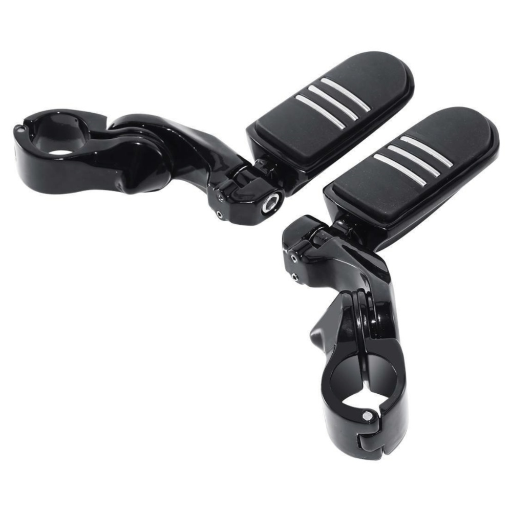 1-1/4"Black Short Angled Pegr Highway Engine Guard Foot Peg For Harley-Davidson