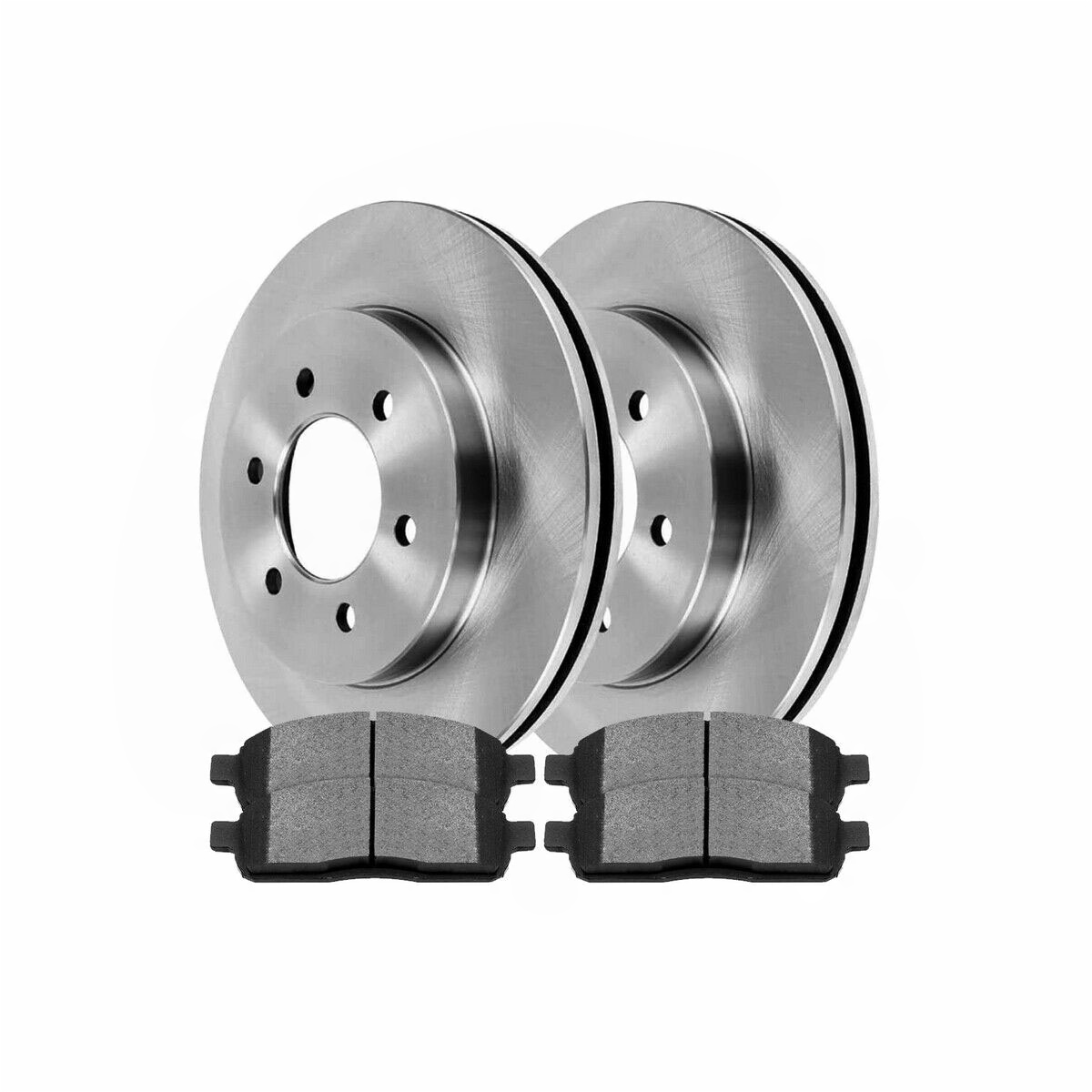 Front Brake Rotors & Ceramic Pads Kit For 2004-2008 F-150 2006-2008 Mark LT 5.4L