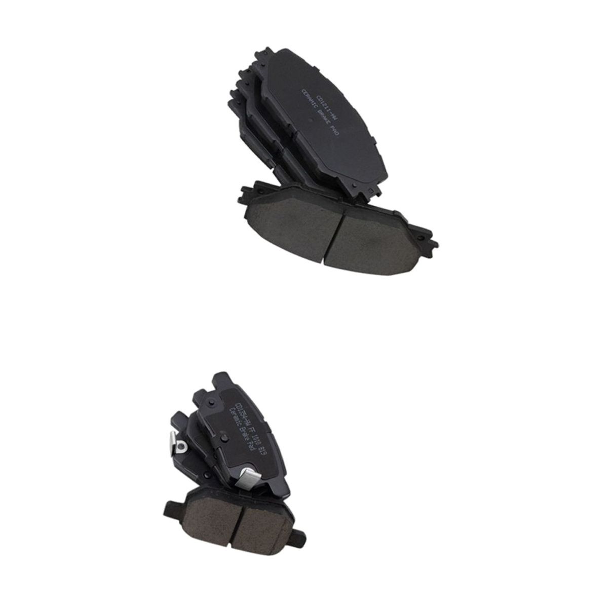 For 2009-2010 Pontiac Vibe Wagon Ceramic Brake Pad Front & Rear Kit W/Fluids